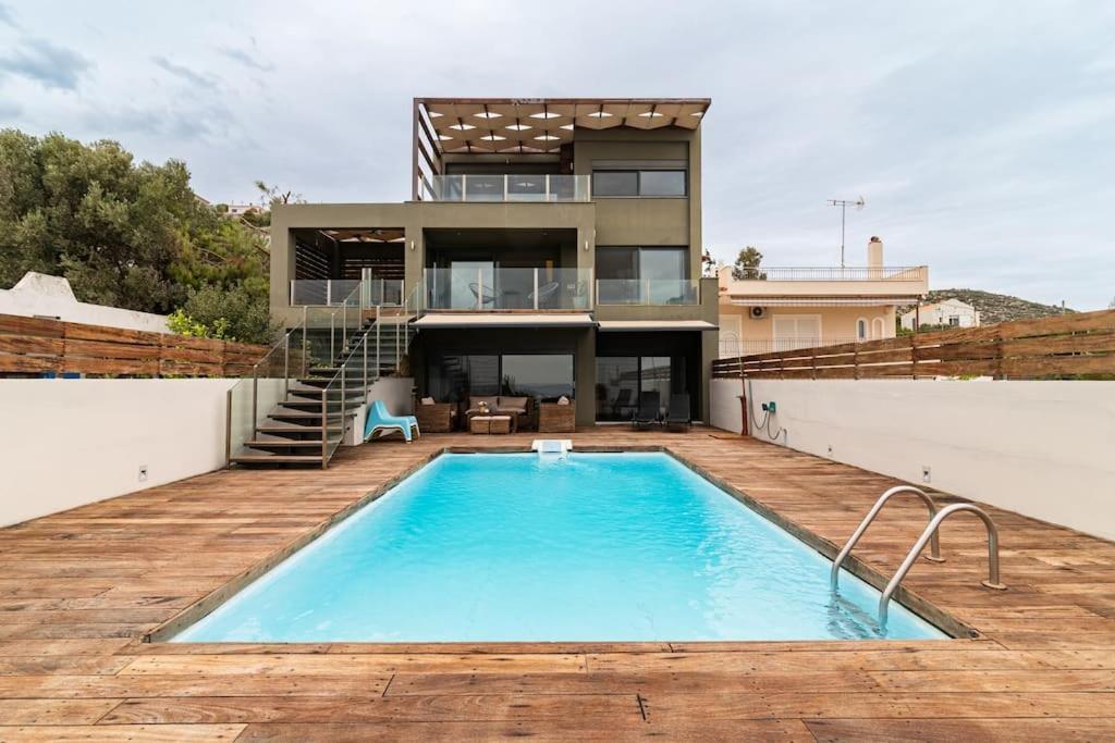 Magnificent, Deluxe Villa, Lagonisi, Athens Riviera Agios Nikolaos  外观 照片